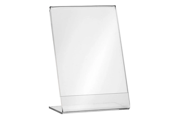 L-standaard 60 x 80 mm plexi