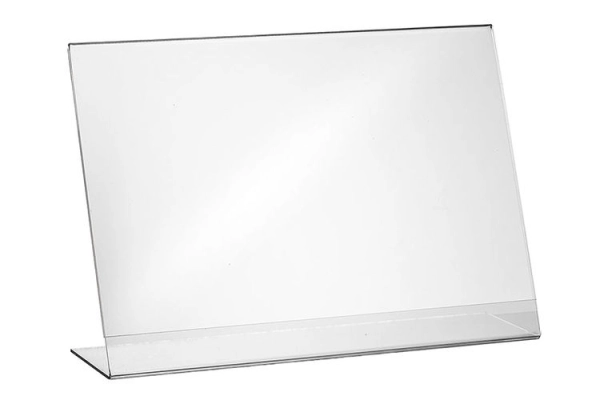 L-standaard A9 landscape plexi