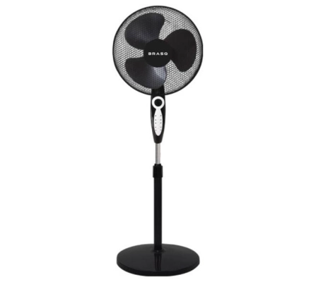 Statiefventilator zwart  incl. afstandsbediening Ø 40 cm