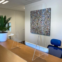 Preventiescherm 80x64cm Liggend met opening