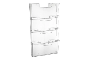 Wandfolderhouder koppelbaar A4 Liggend (4 stuks)
