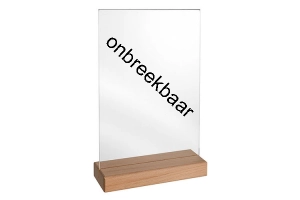 Natuurlijke Elegantie en Ongeëvenaarde Duurzaamheid: Ontdek Onze Menuhouder met Houten Voet en